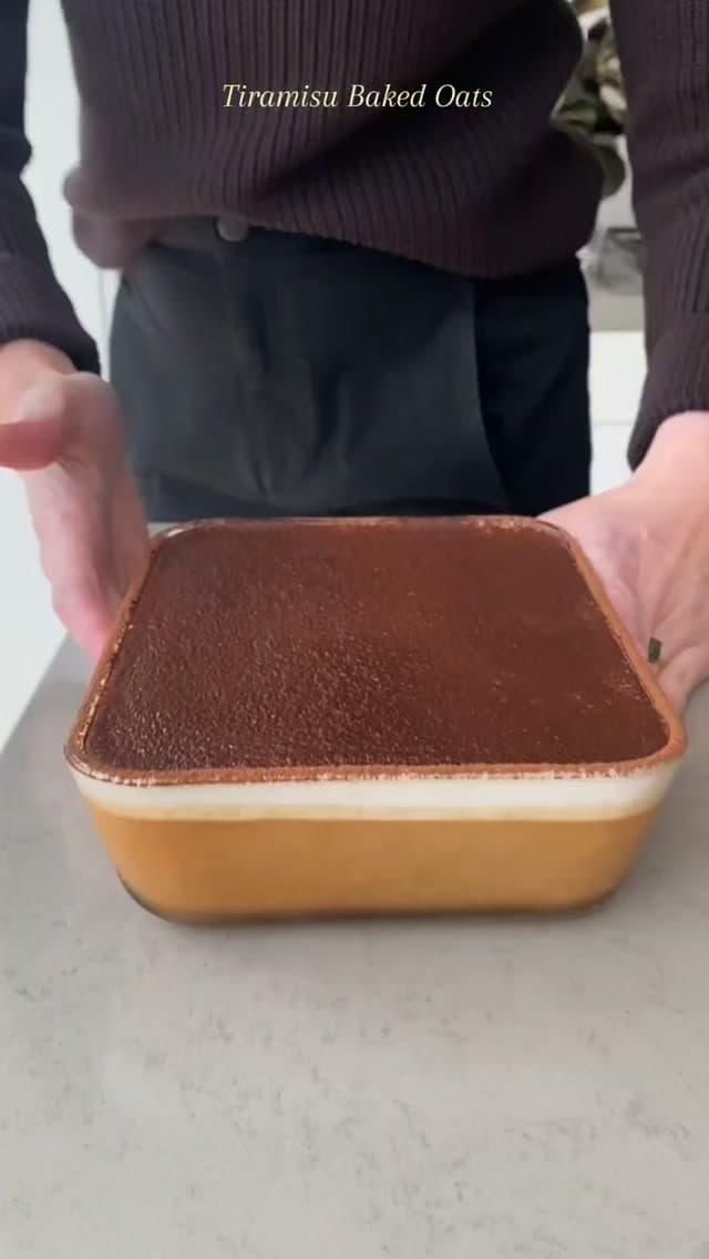 Tiramisu Baked Oats