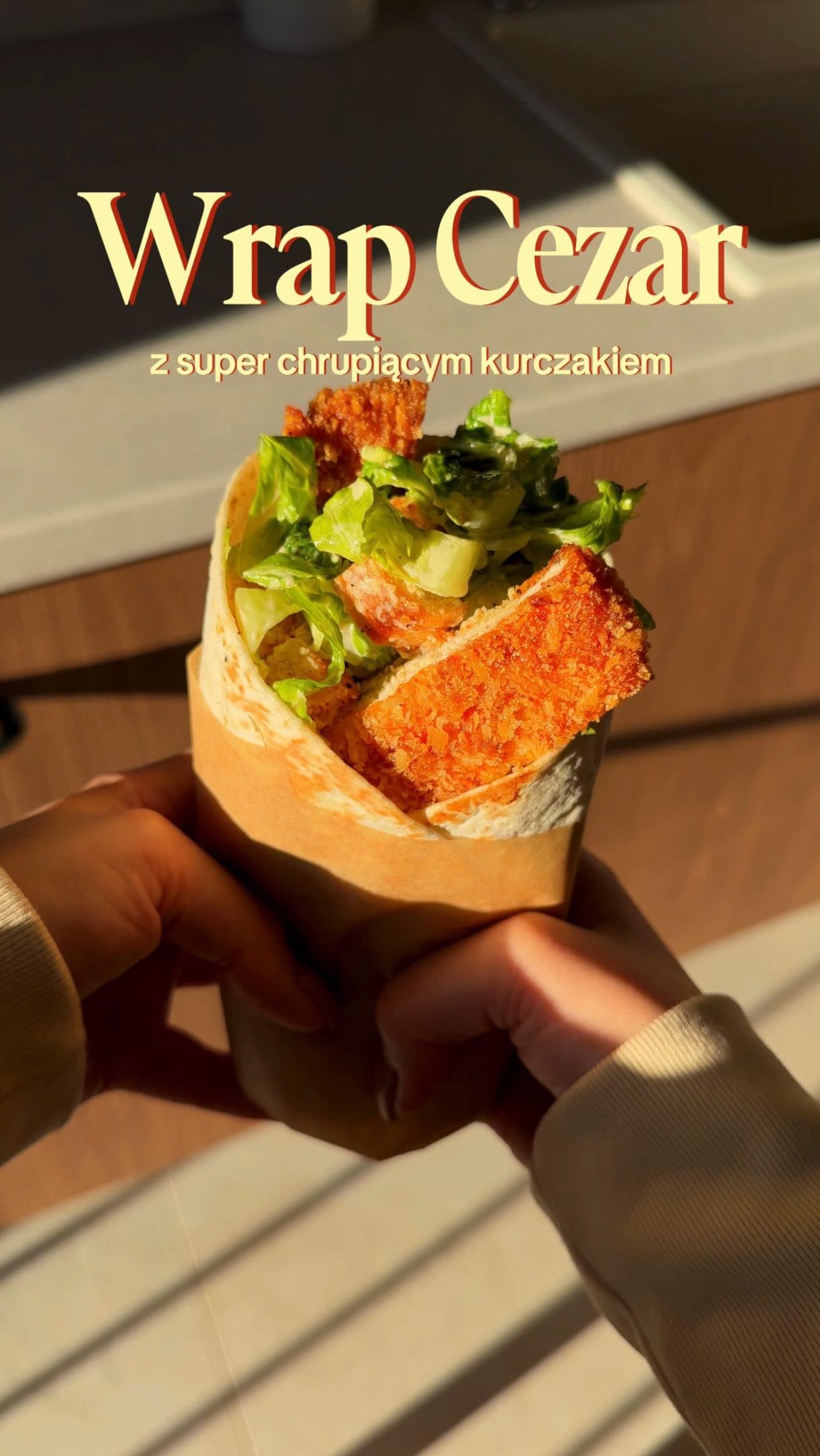 Crispy Chicken Caesar Wrap
