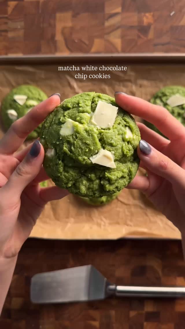 Matcha White Chocolate Chip Cookies
