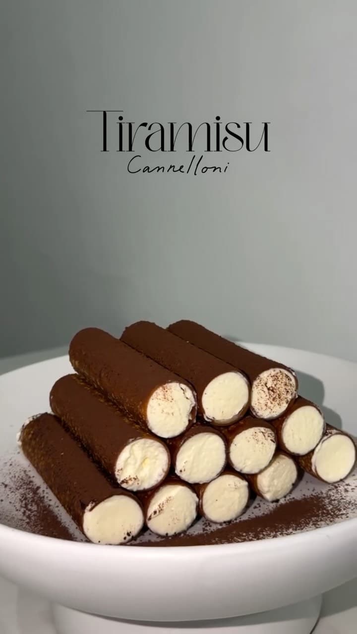 Tiramisú Cannelloni