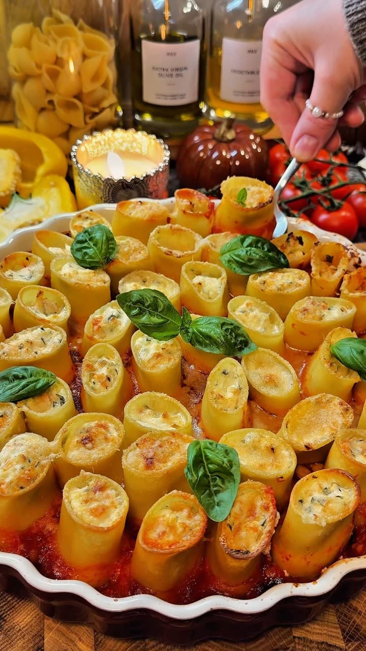 Creamy Stuffed Paccheri with Smoked Salmon