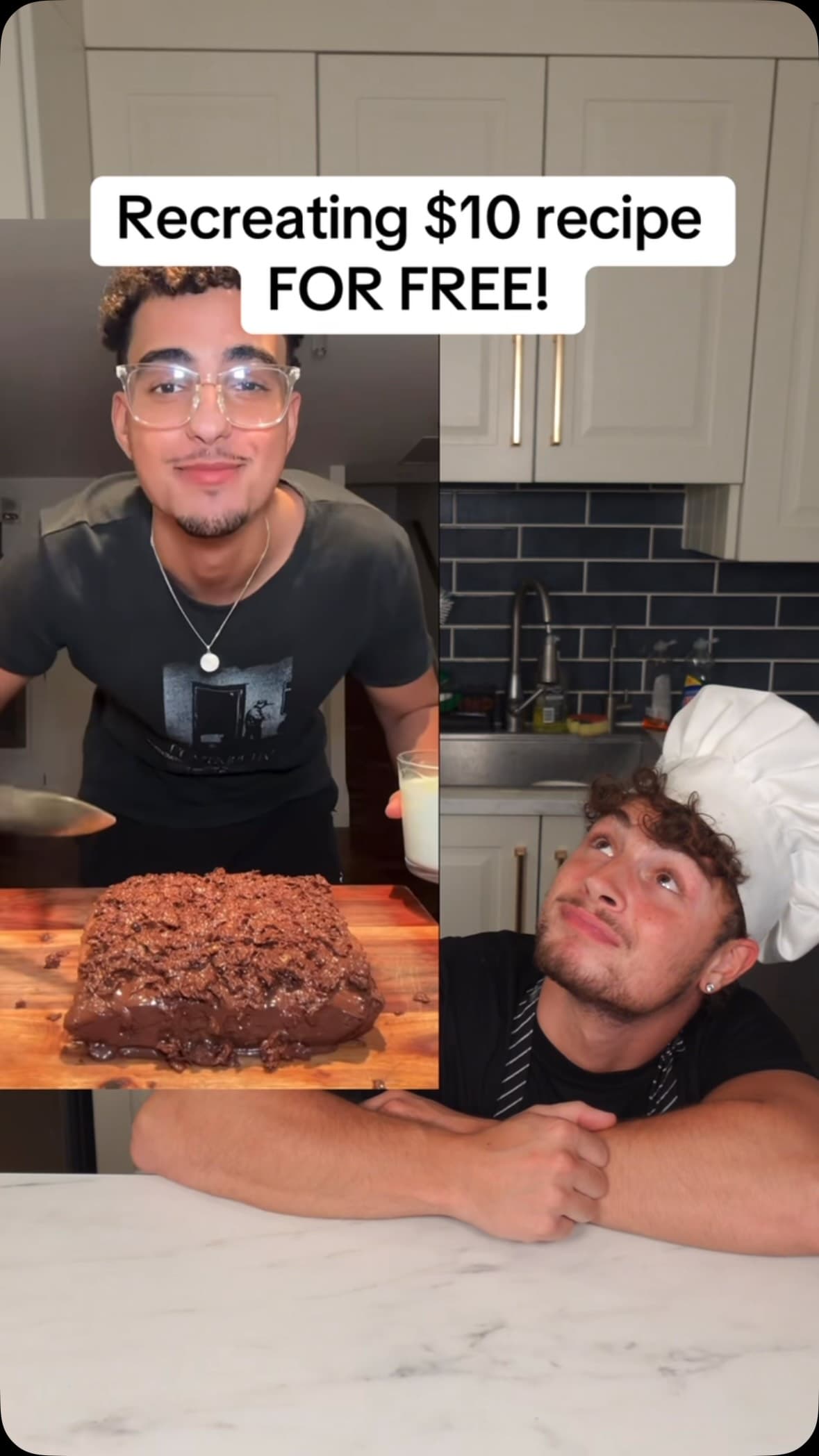 Crunchy brownie