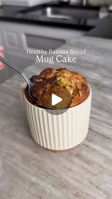 Healthy Banana Bread Mug Cake