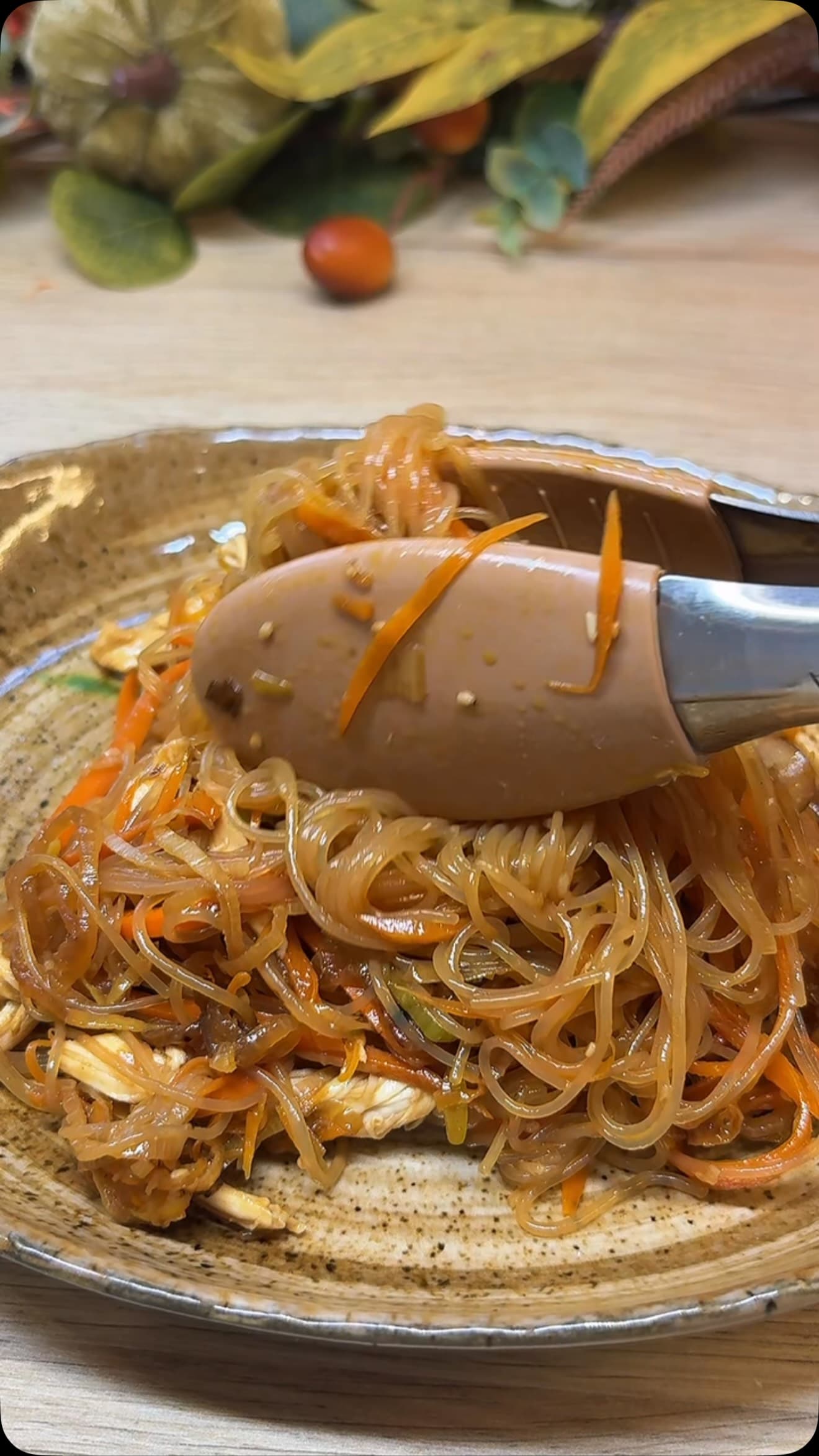 Wok de glass noodles