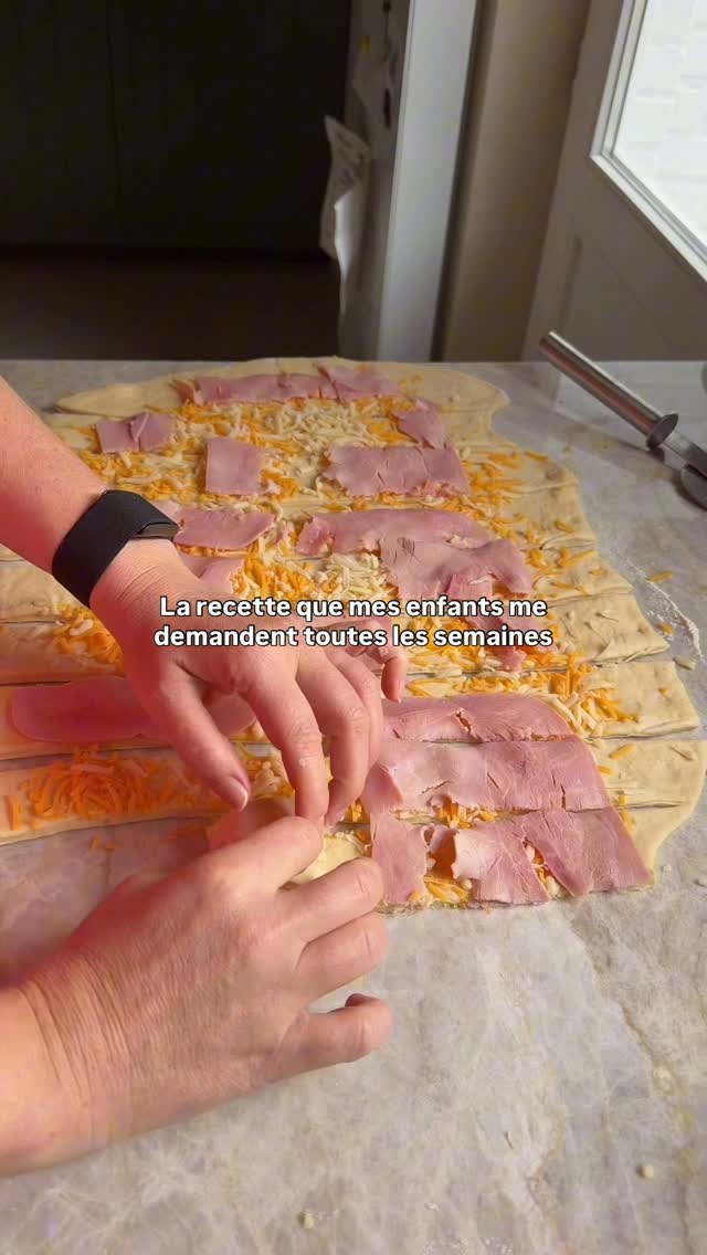Roulés salés jambon-fromage