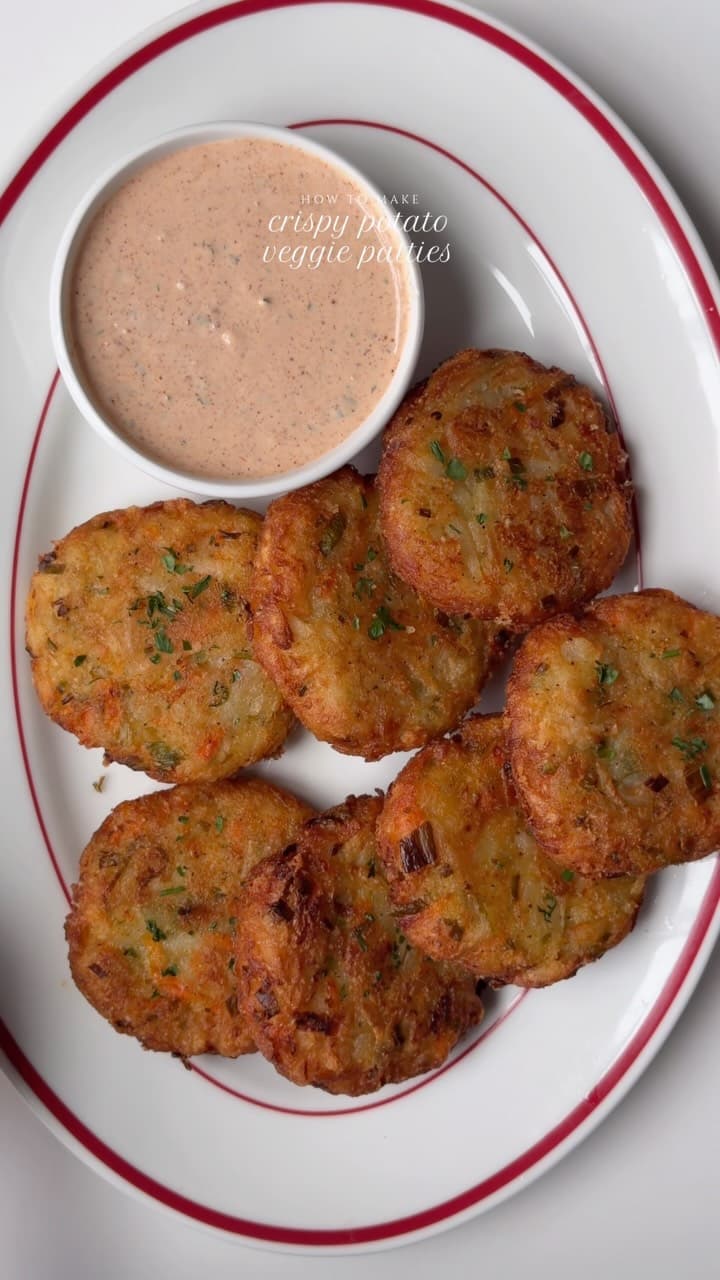 Crispy potato veggie patties