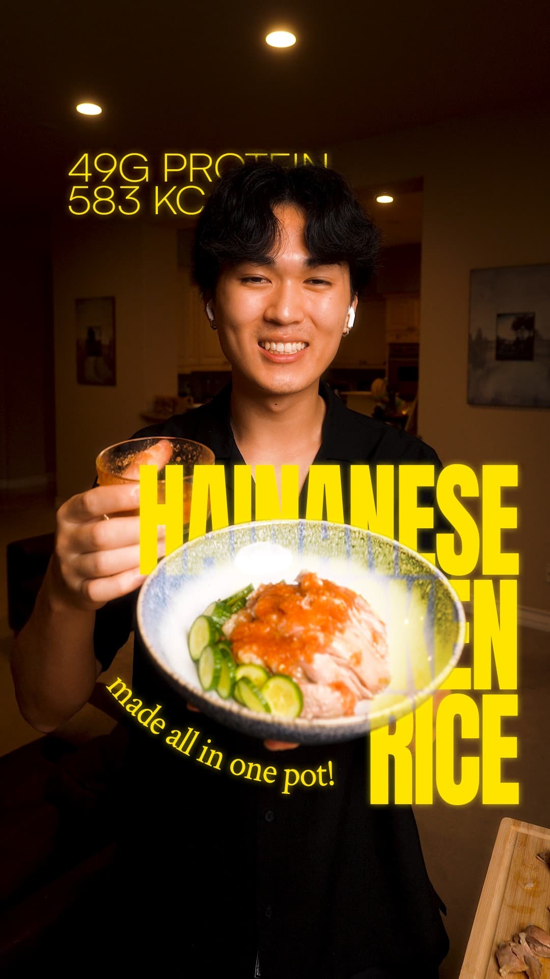 One Pot Rice Cooker Hainanese Chicken and Rice
