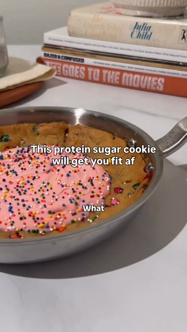 Giant Protein Sugar Cookie Skillet
