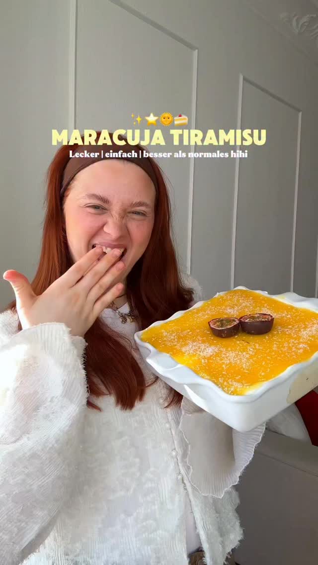 Rhabarber Tiramisu mit Maracuja
