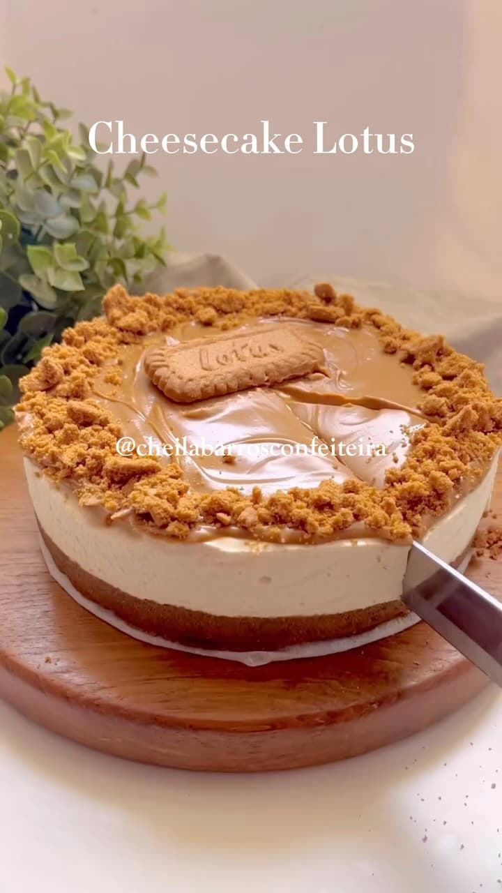 Cheesecake de Biscoito e Creme de Caramelo