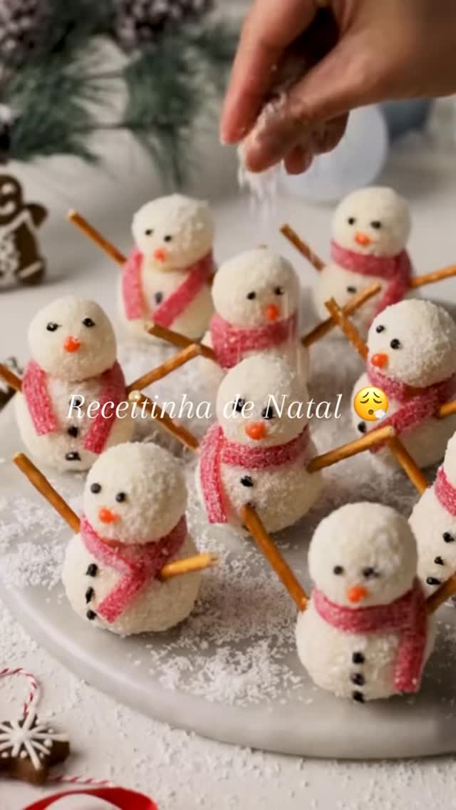 Bonequinho de Neve de Coco