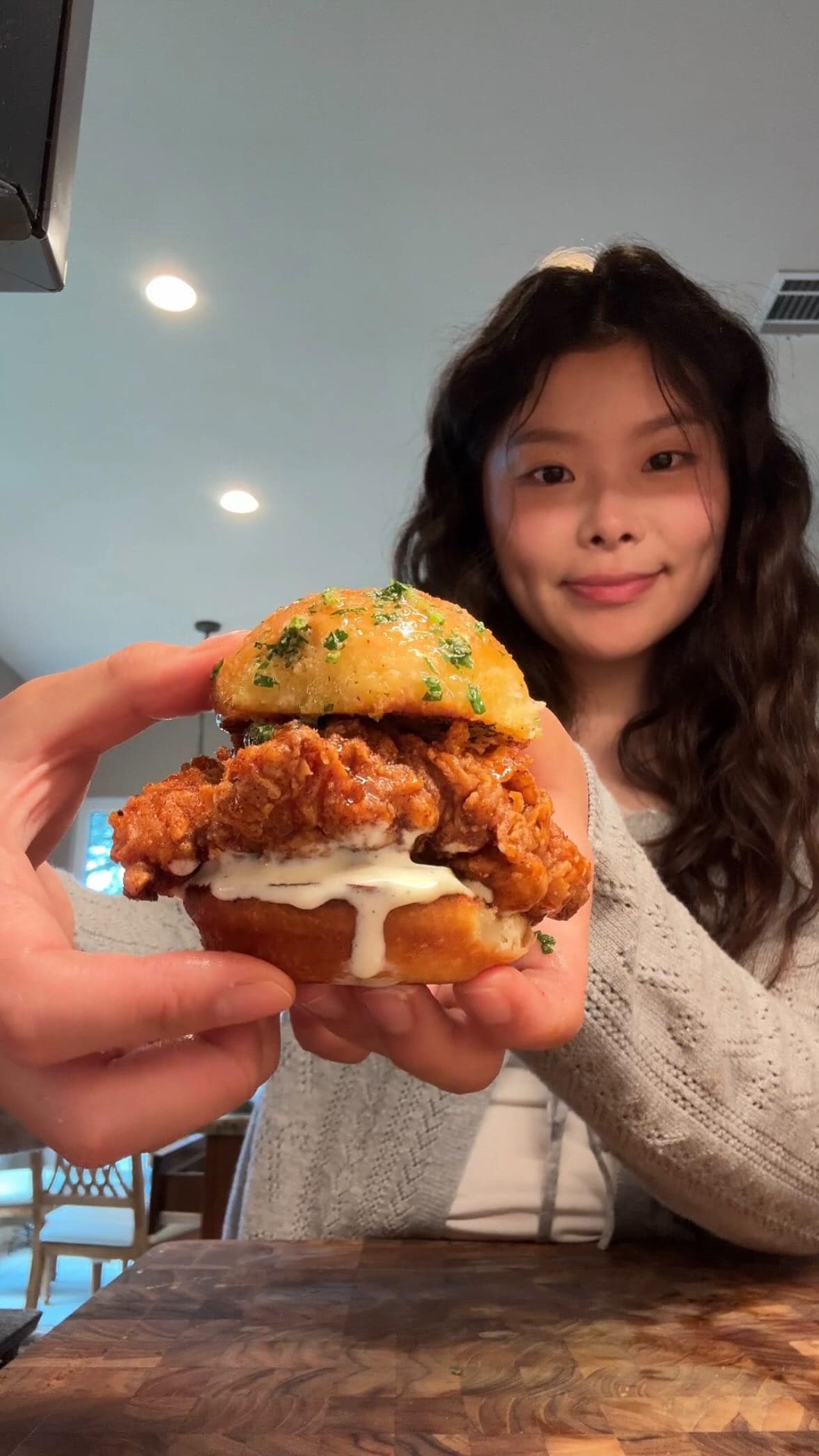 Hot Honey Garlic Chicken Sliders