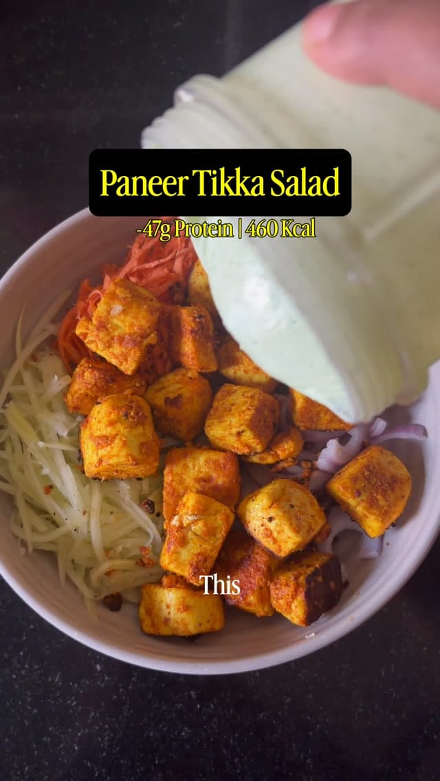 High-Protein Paneer Tikka Salad