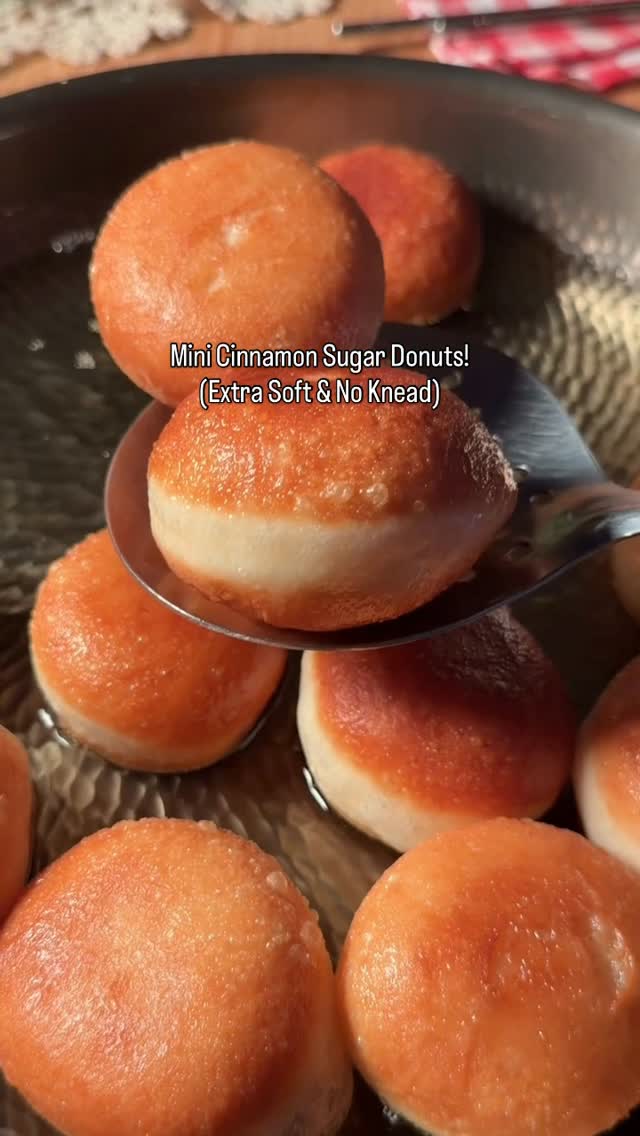 Mini Donuts με Κανέλα και Ζάχαρη