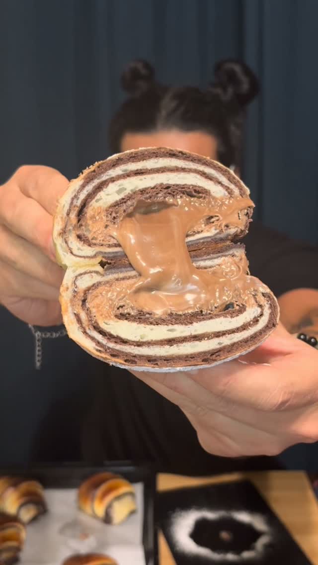 Cornetti bicolore al cacao