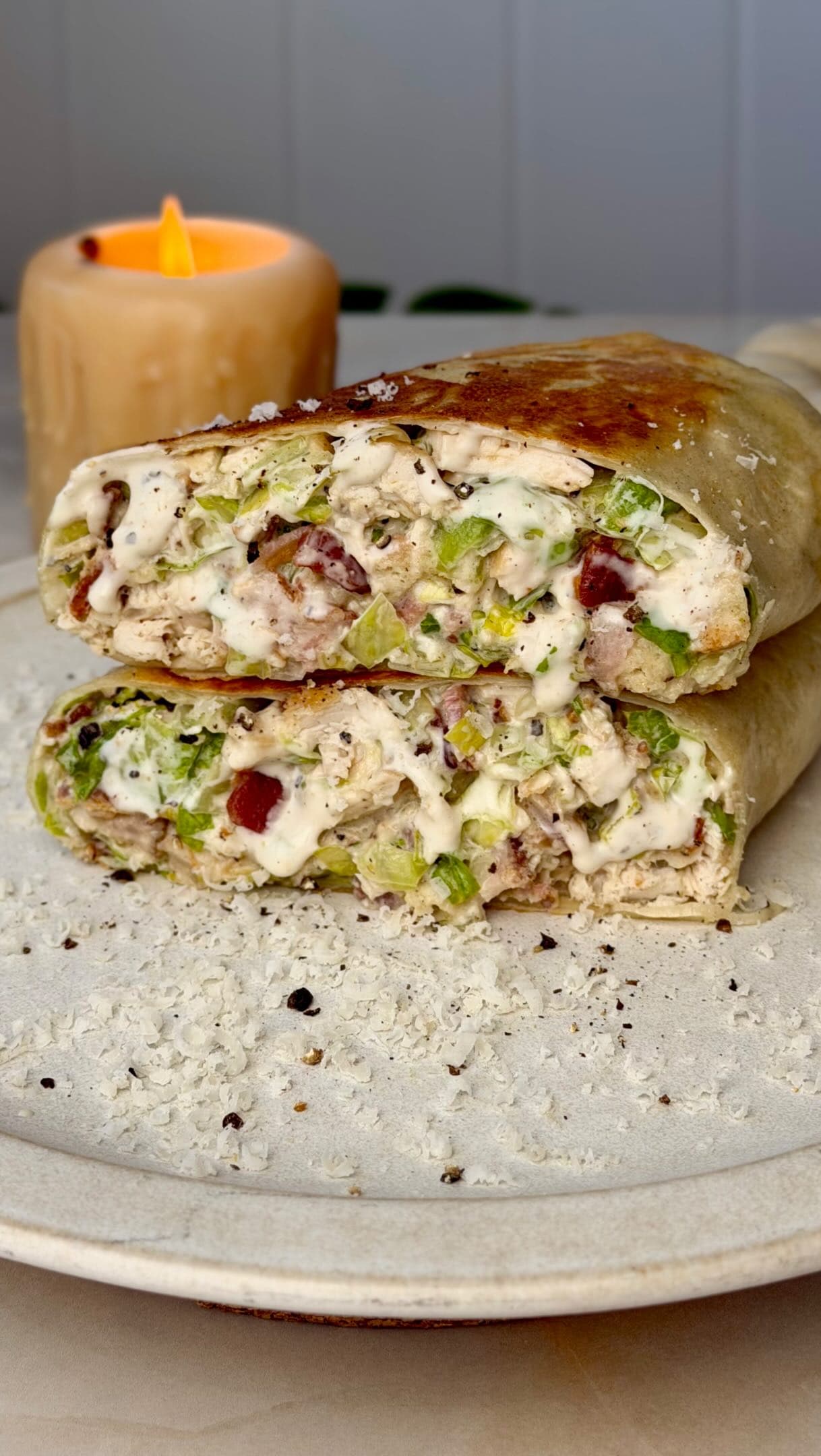 Crispy Chicken Caesar Wrap