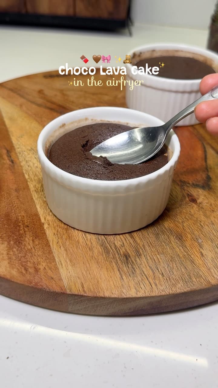 Air Fryer Chocolate Lava Cake
