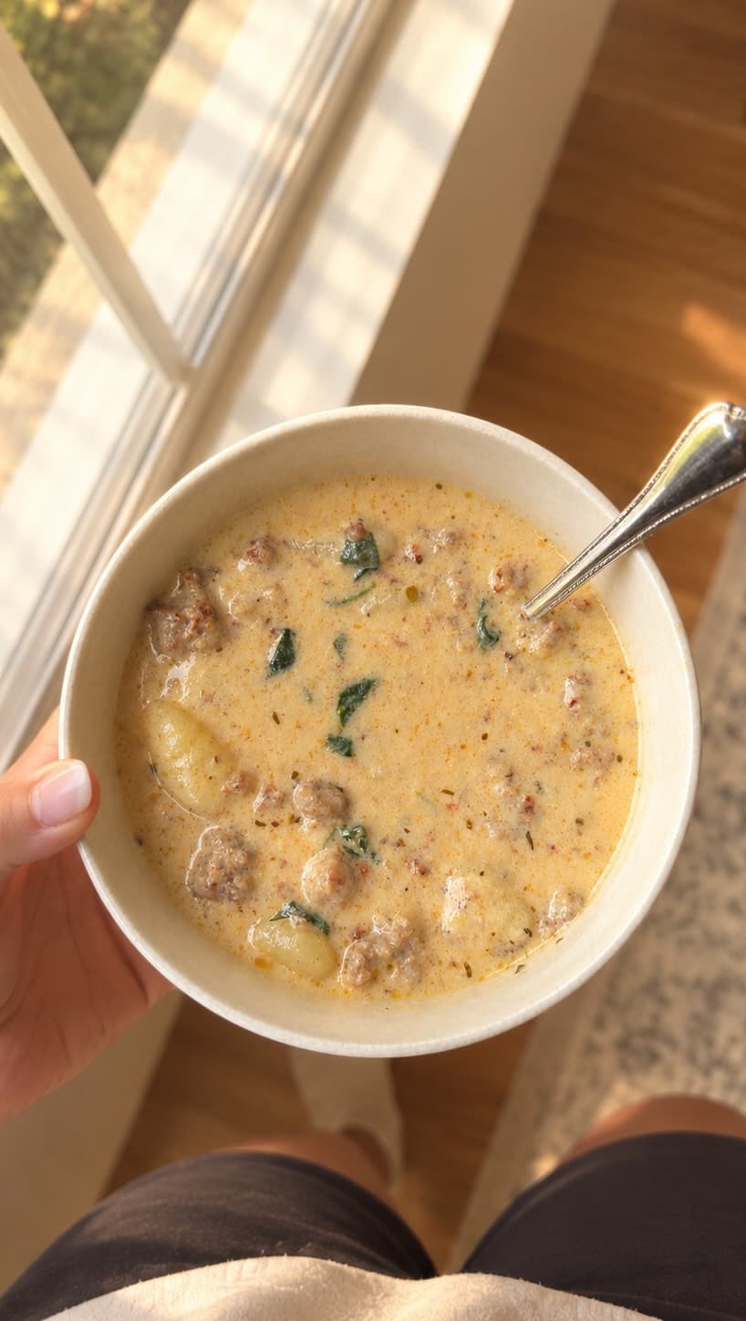 Creamy Italian Sausage & Gnocchi Soup