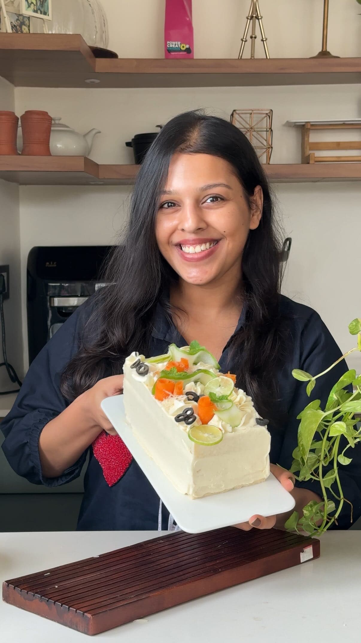 Spicy Paneer Sandwich Cake
