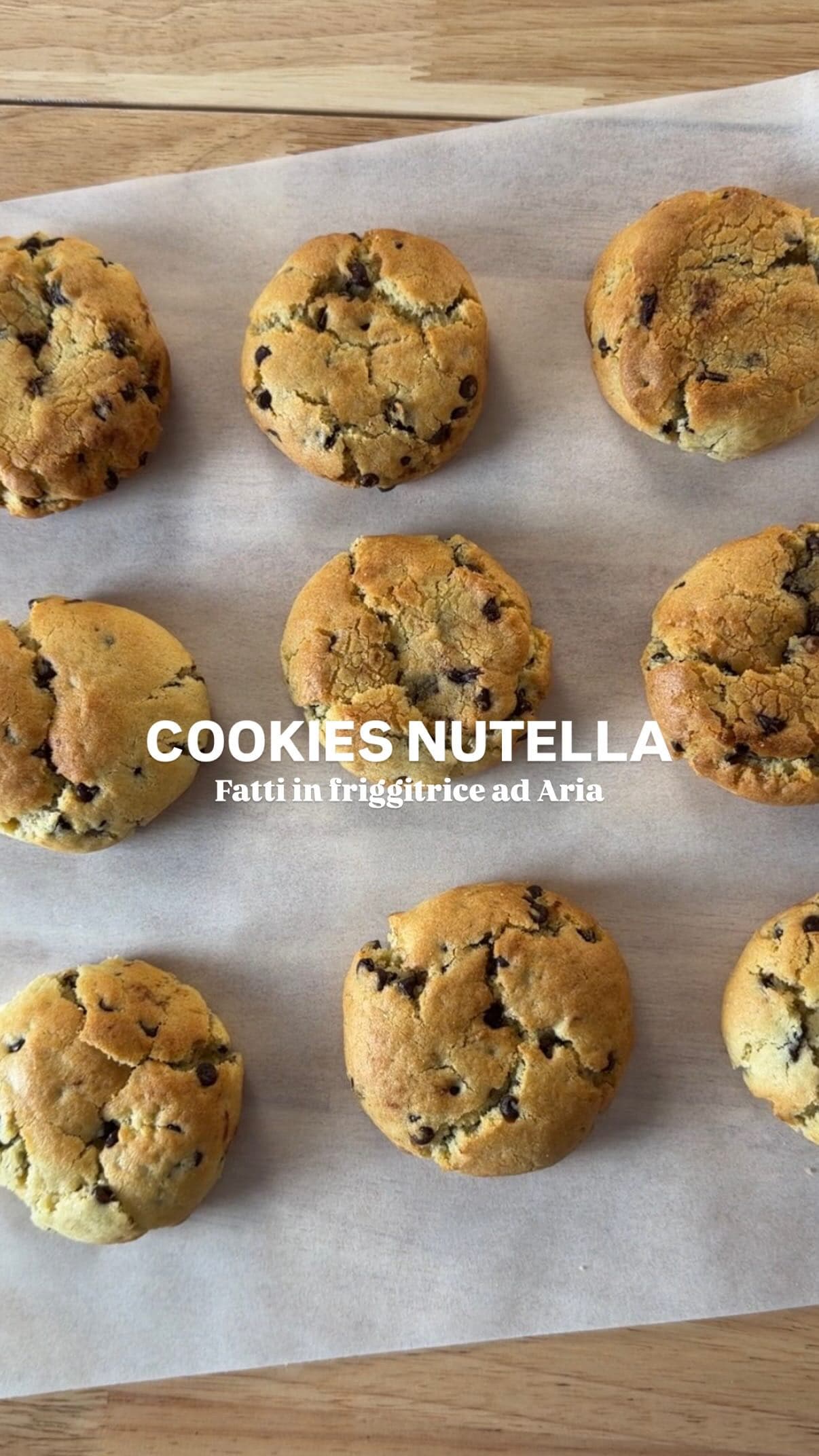 Cookie alla Nutella in friggitrice ad aria