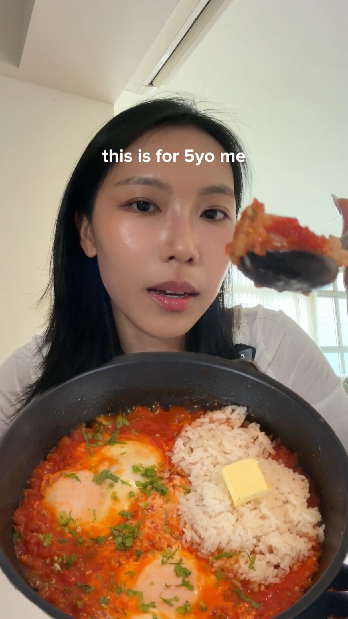 Saucy Tomato Eggs with Buttery Rice