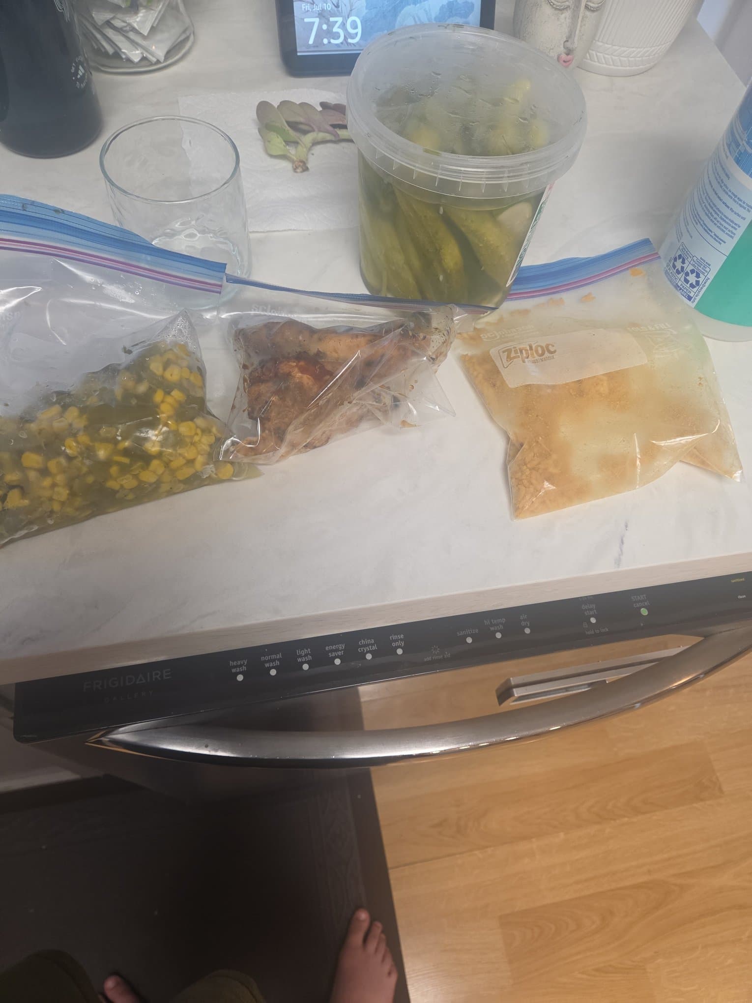 Corn, Pickle, and Chicken Meal Prep Bowls
