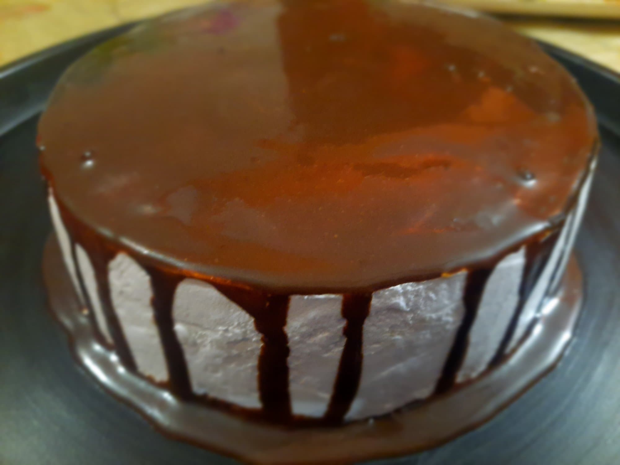 Chocolate Mirror Glaze Cake