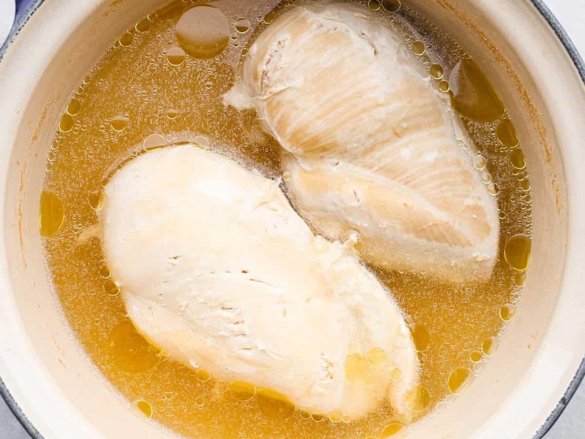 Boiled chicken