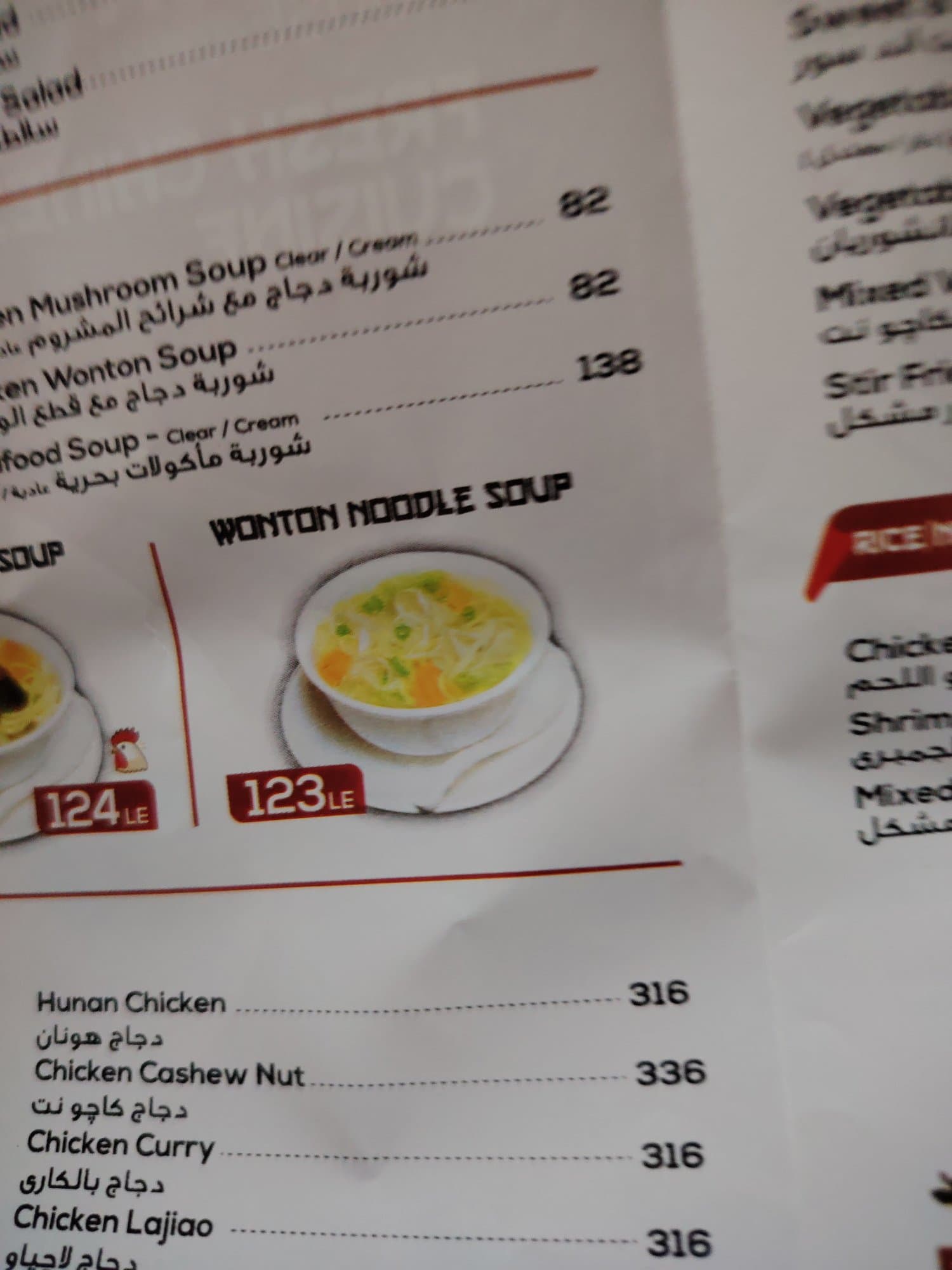 Wonton Noodle Soup