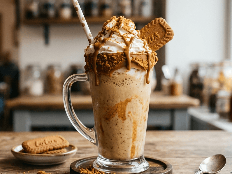 Biscoff milk shake