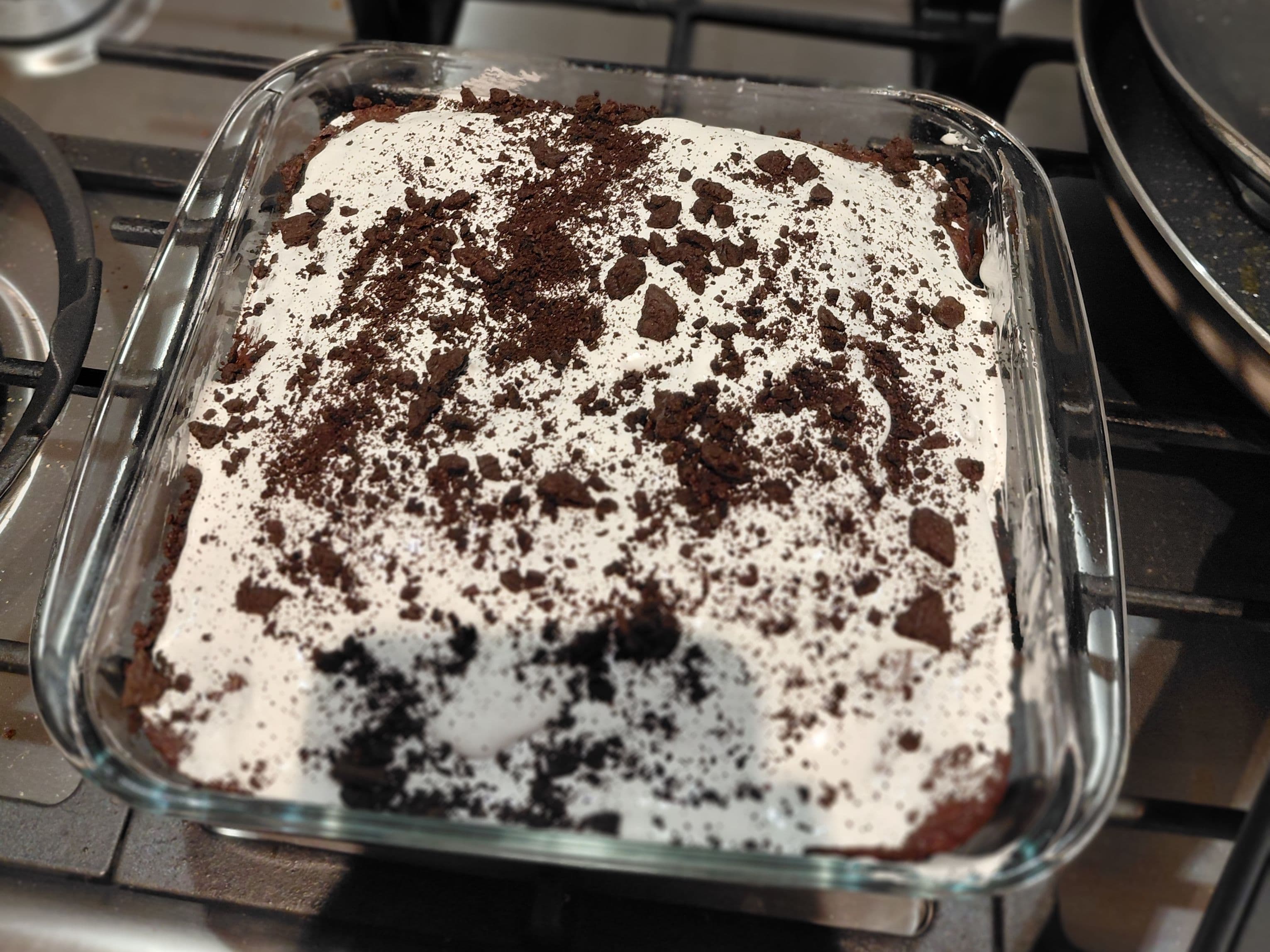 Oreo marshmallow brownie