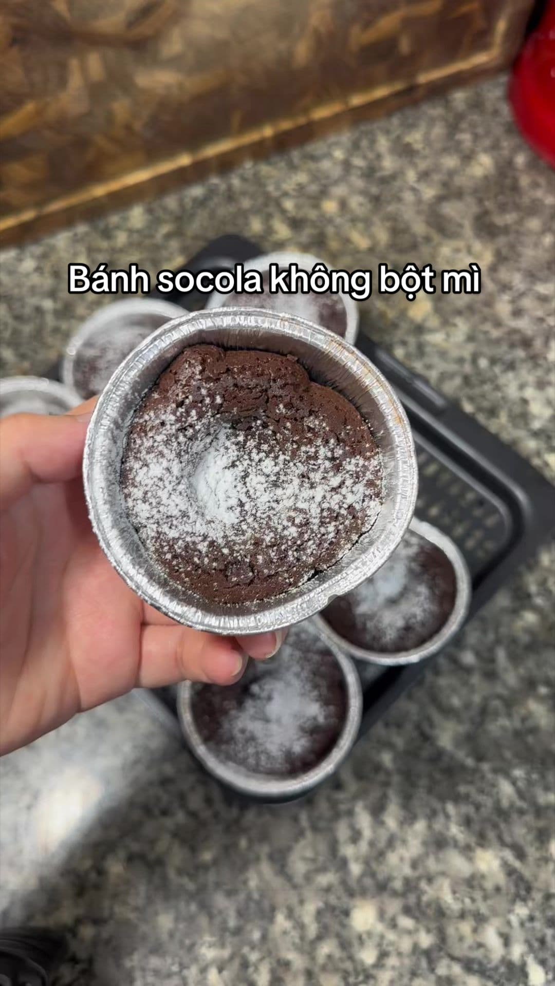Bánh socola không bột mì, đậm vị socola