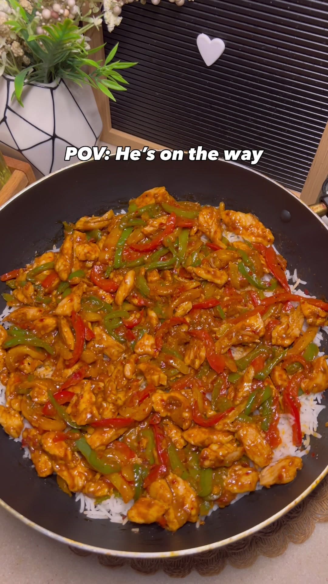 Hähnchen-Fajita-Reis