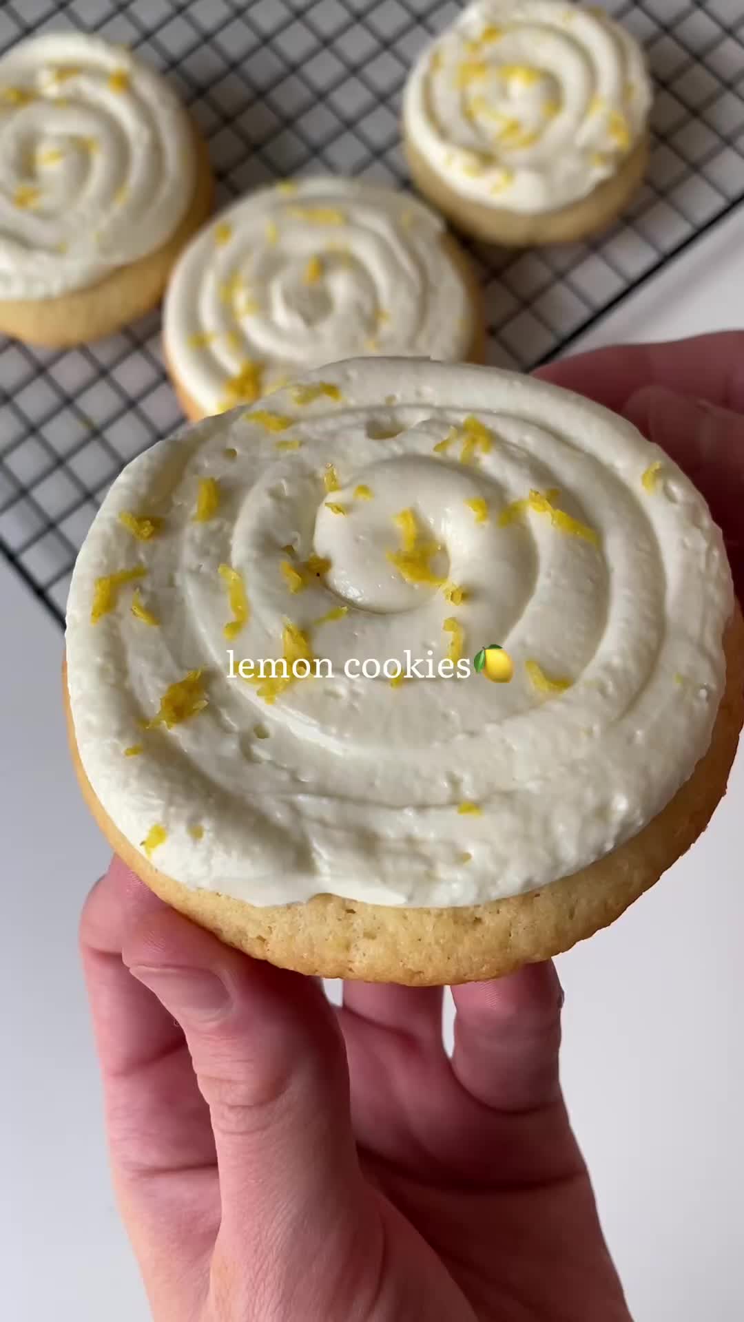 Lemon Cookies with Cream Filling