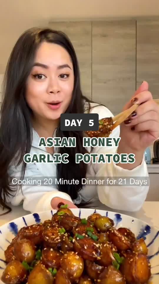 Asian Honey Garlic Potatoes