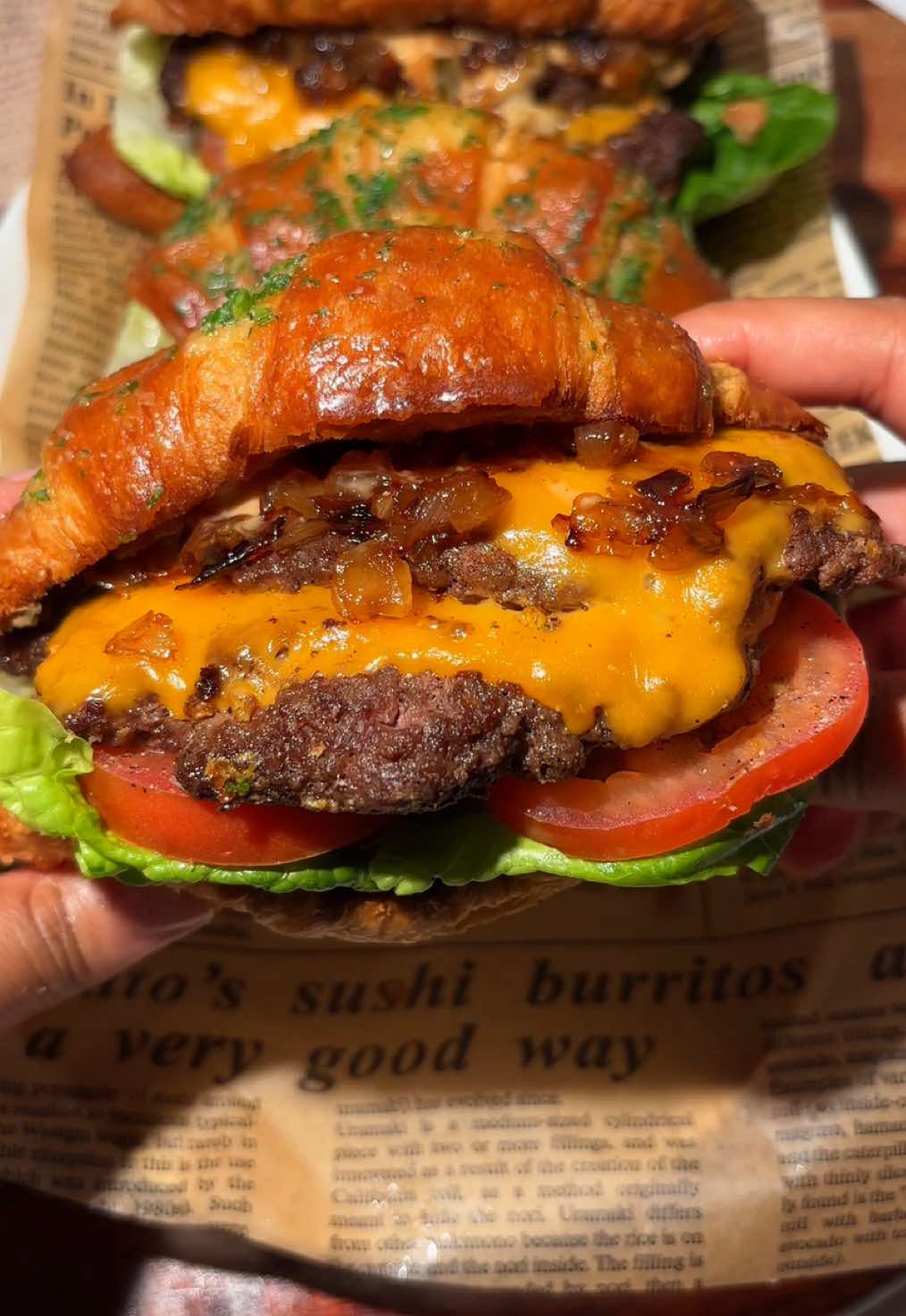 Croissant Smash Burgers