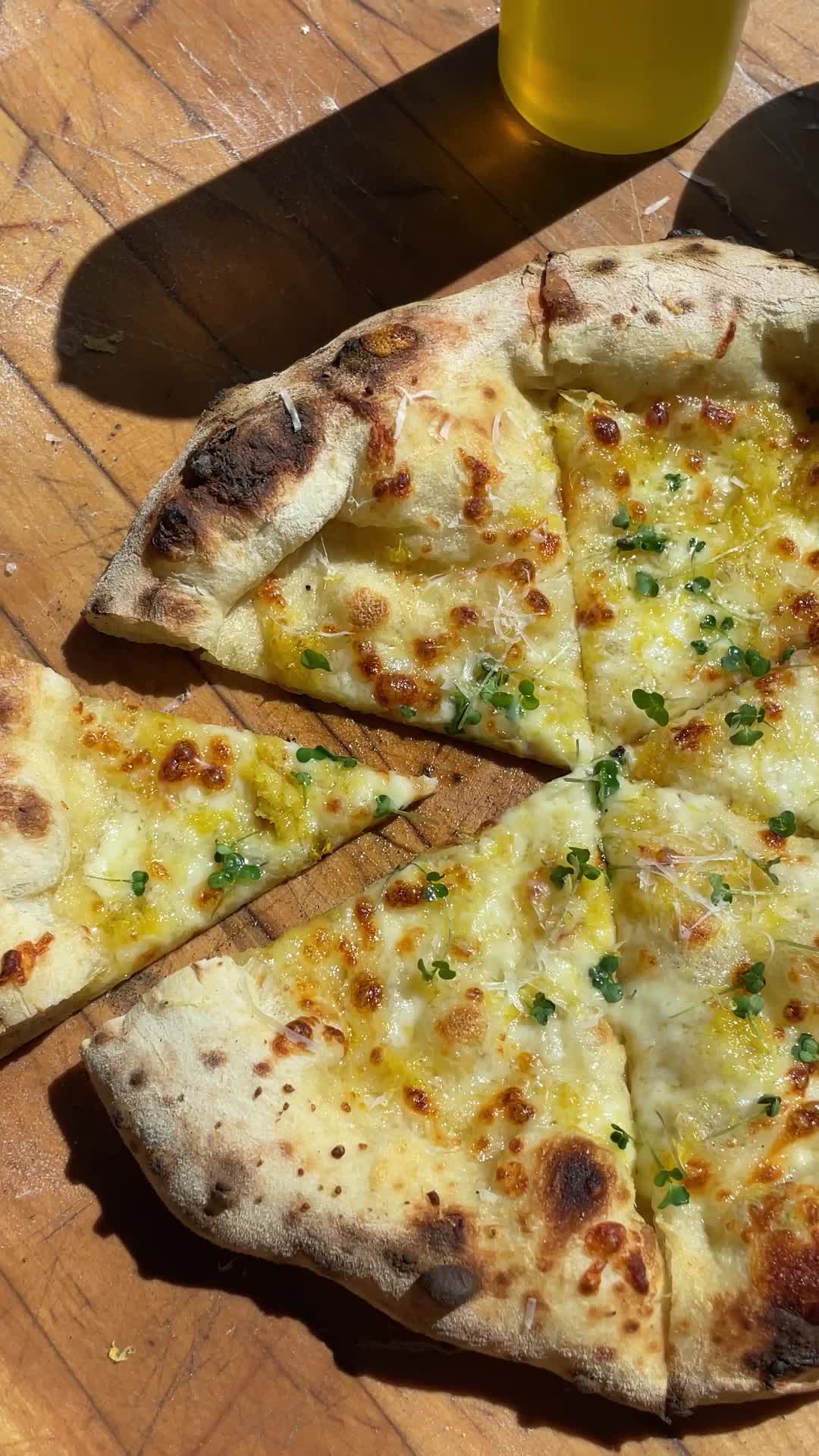 Fontina with Lemon Zest Pizza