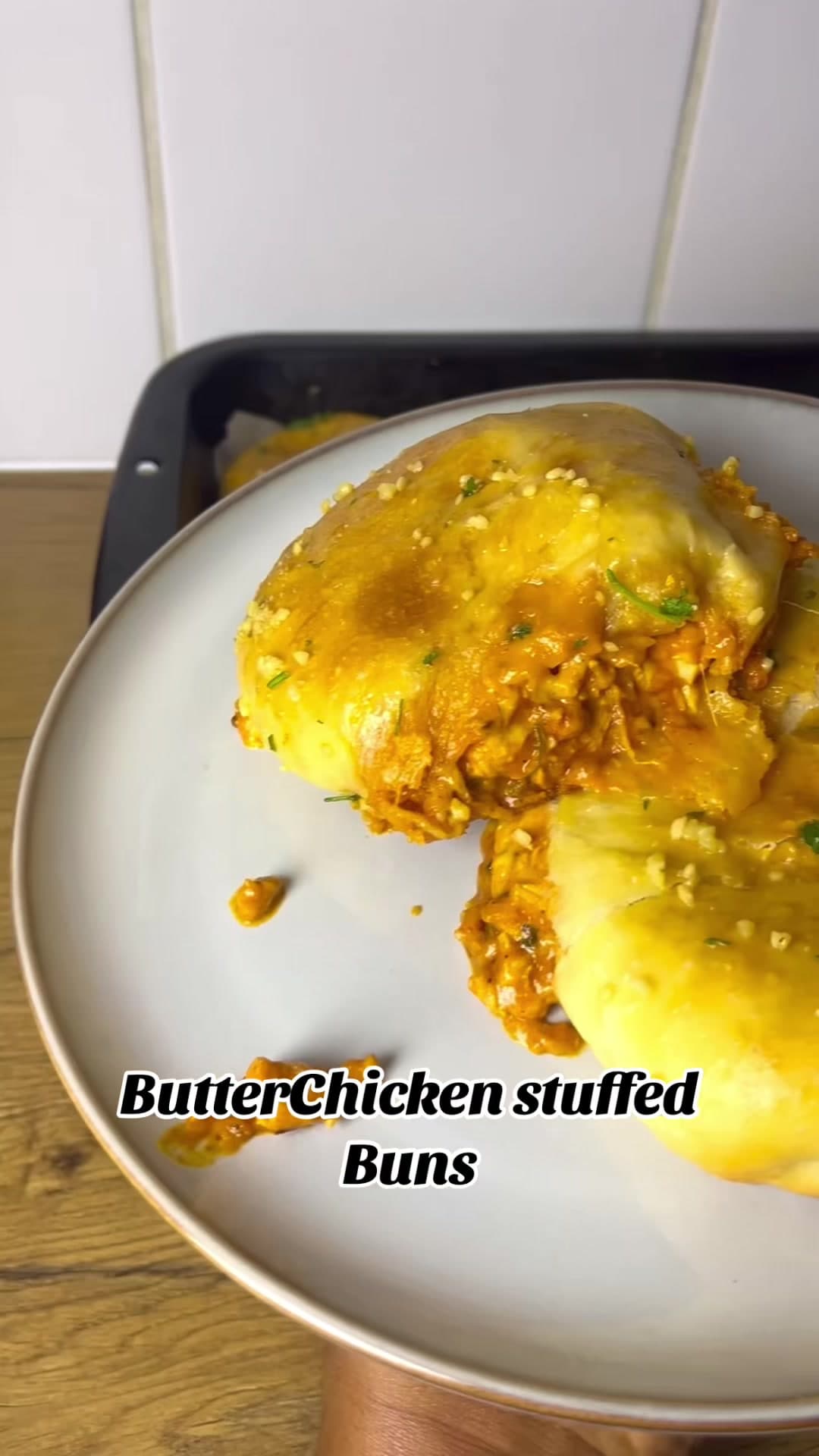 Butter Chicken Stuffed Naan