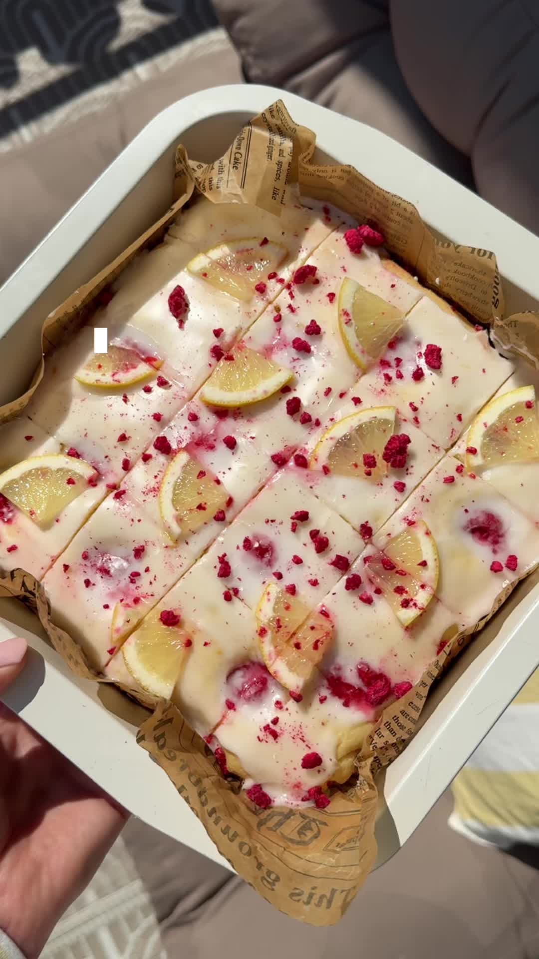 Zitronen-Himbeer-Kuchen