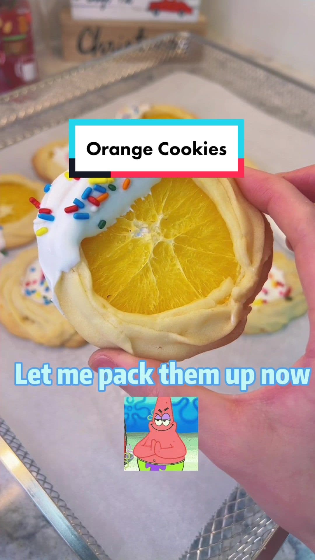 Orange Cookies with Real Orange