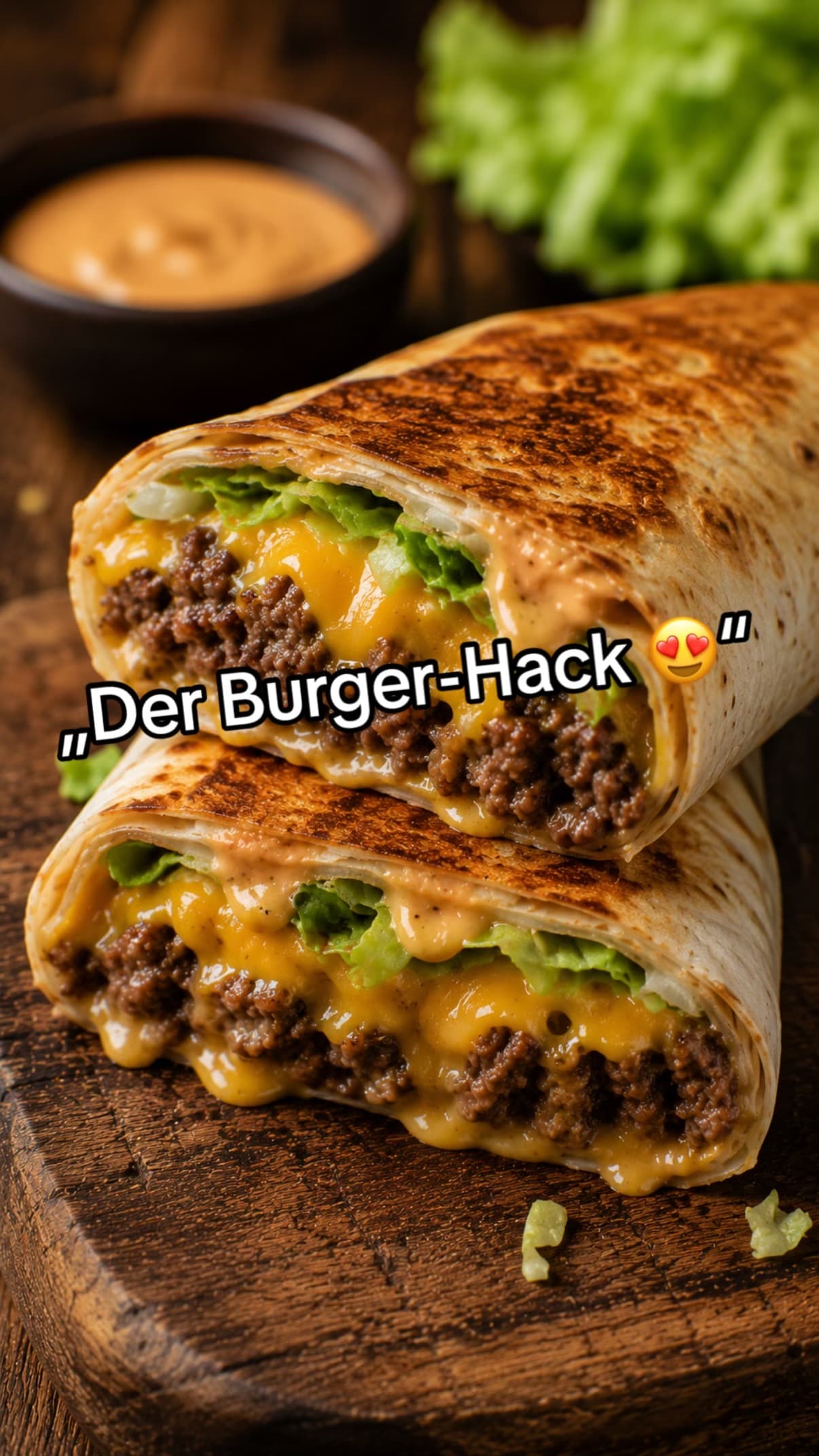 Crispy Cheeseburger Wraps