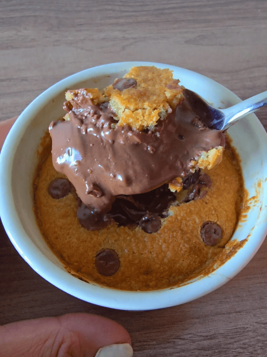 Perfektní Nutella cookie pro jednoho