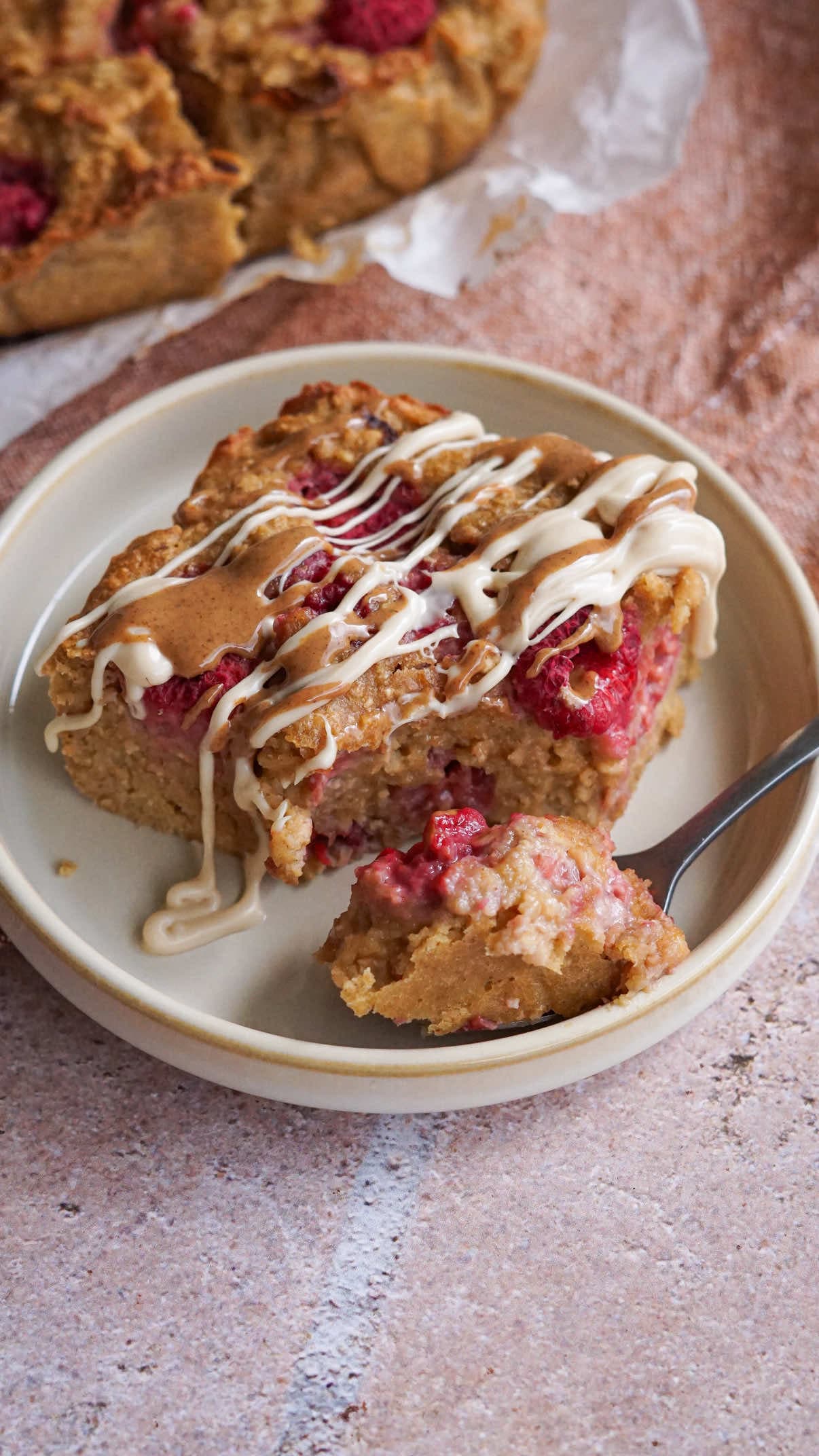 Gâteau sans farine framboise amande