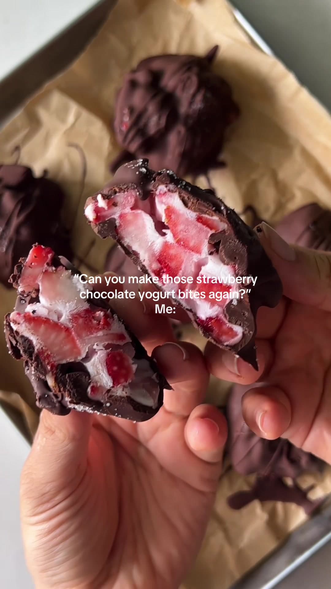 Strawberry Yogurt Chocolate Bites
