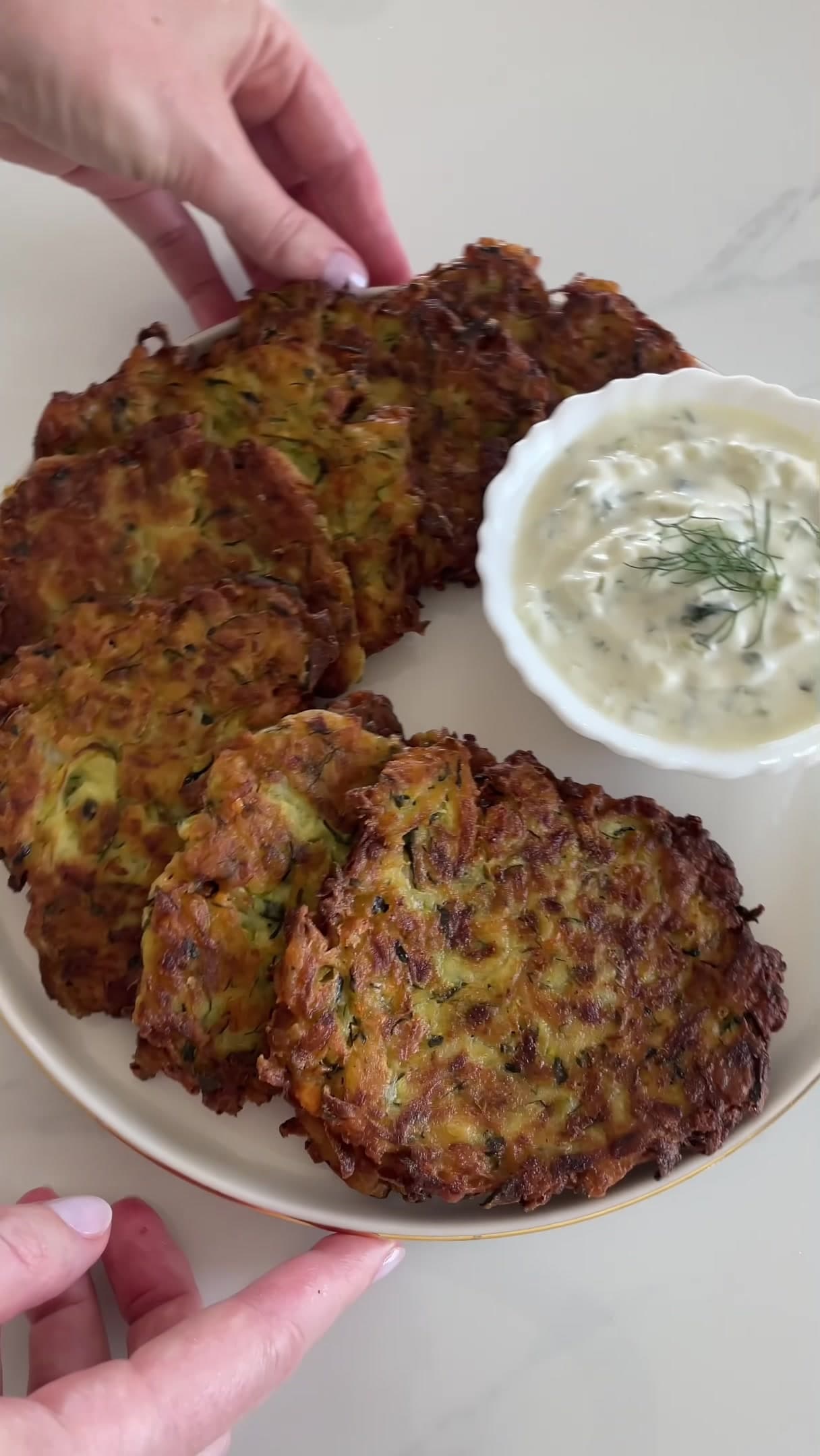 Beignets de courgettes à la feta