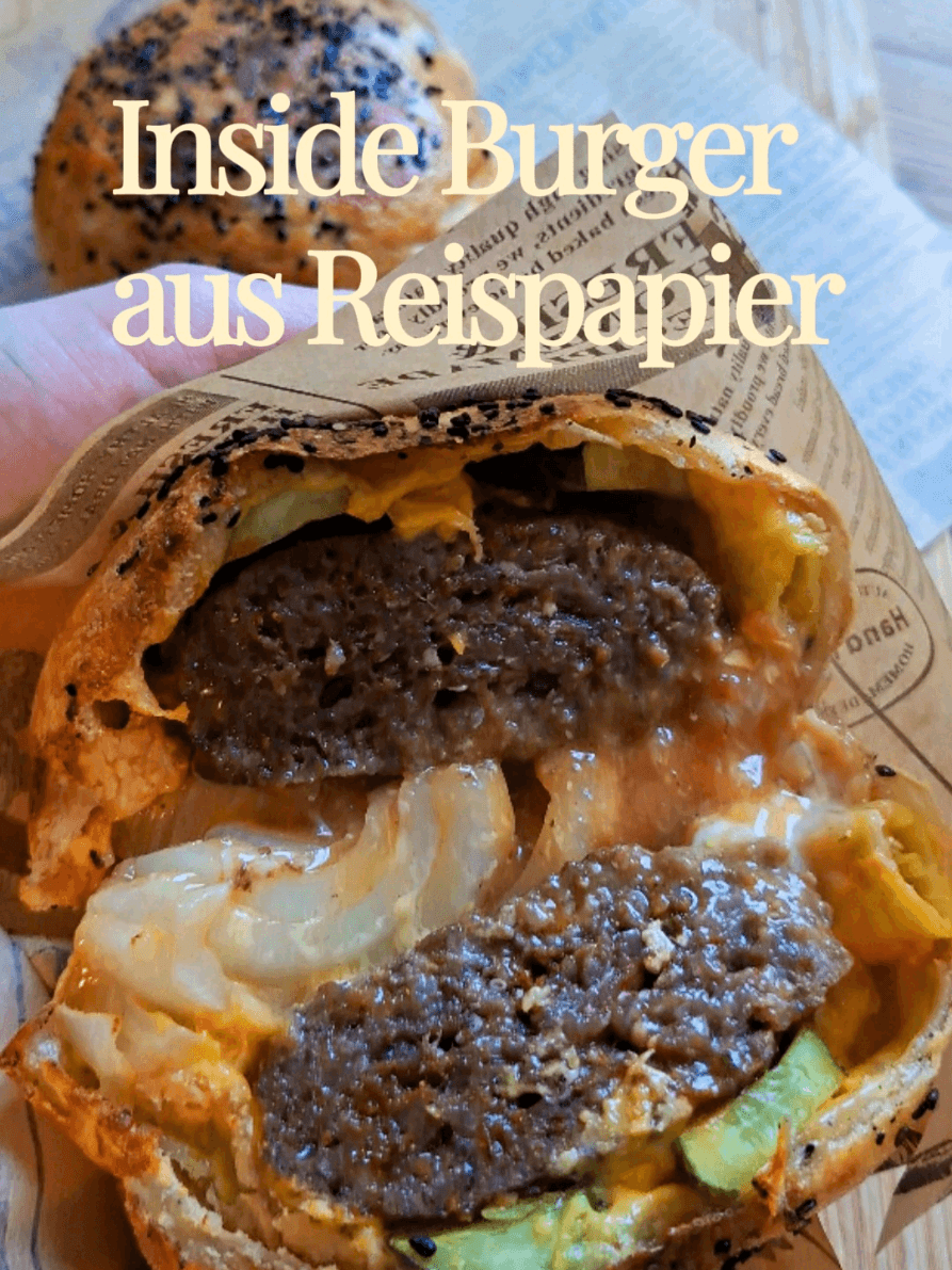 Viraler Inside Burger aus Reispapier aus dem Airfryer