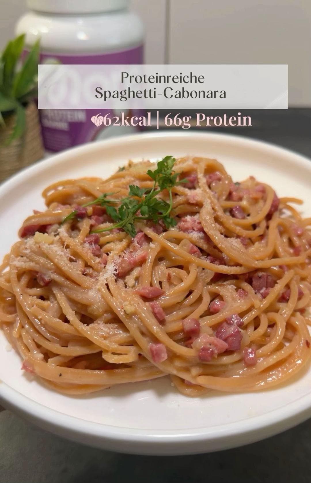 High Protein Carbonara