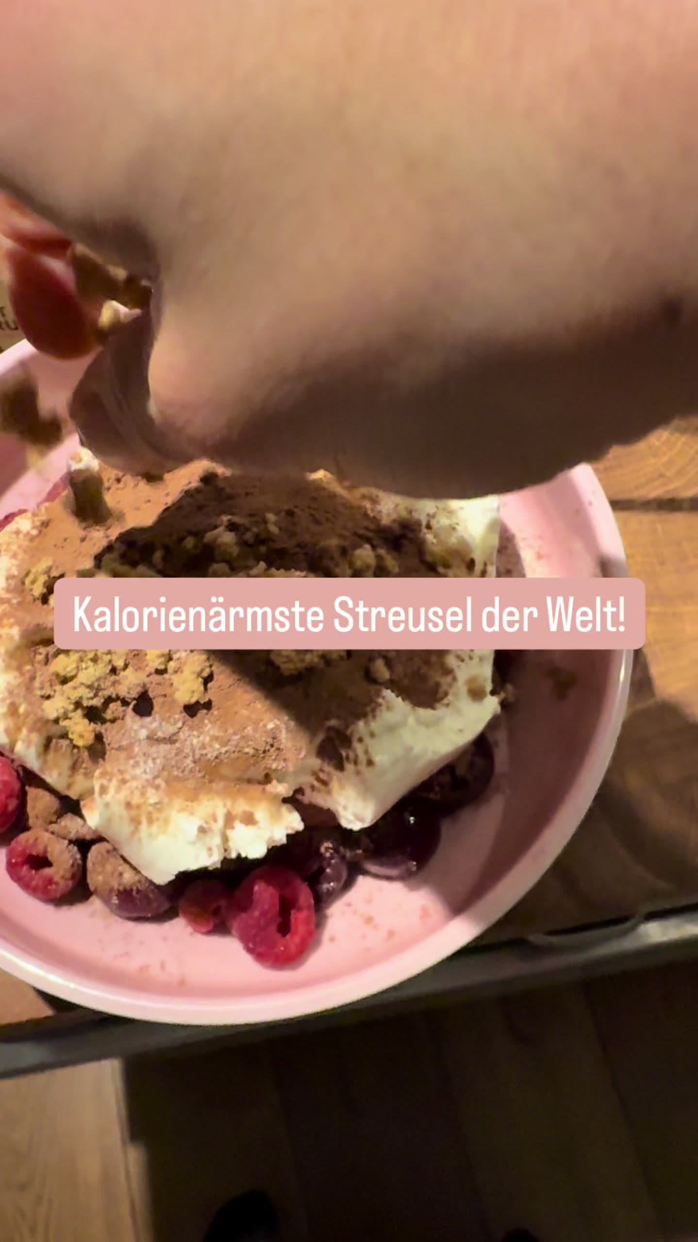 Süße Protein-Streusel
