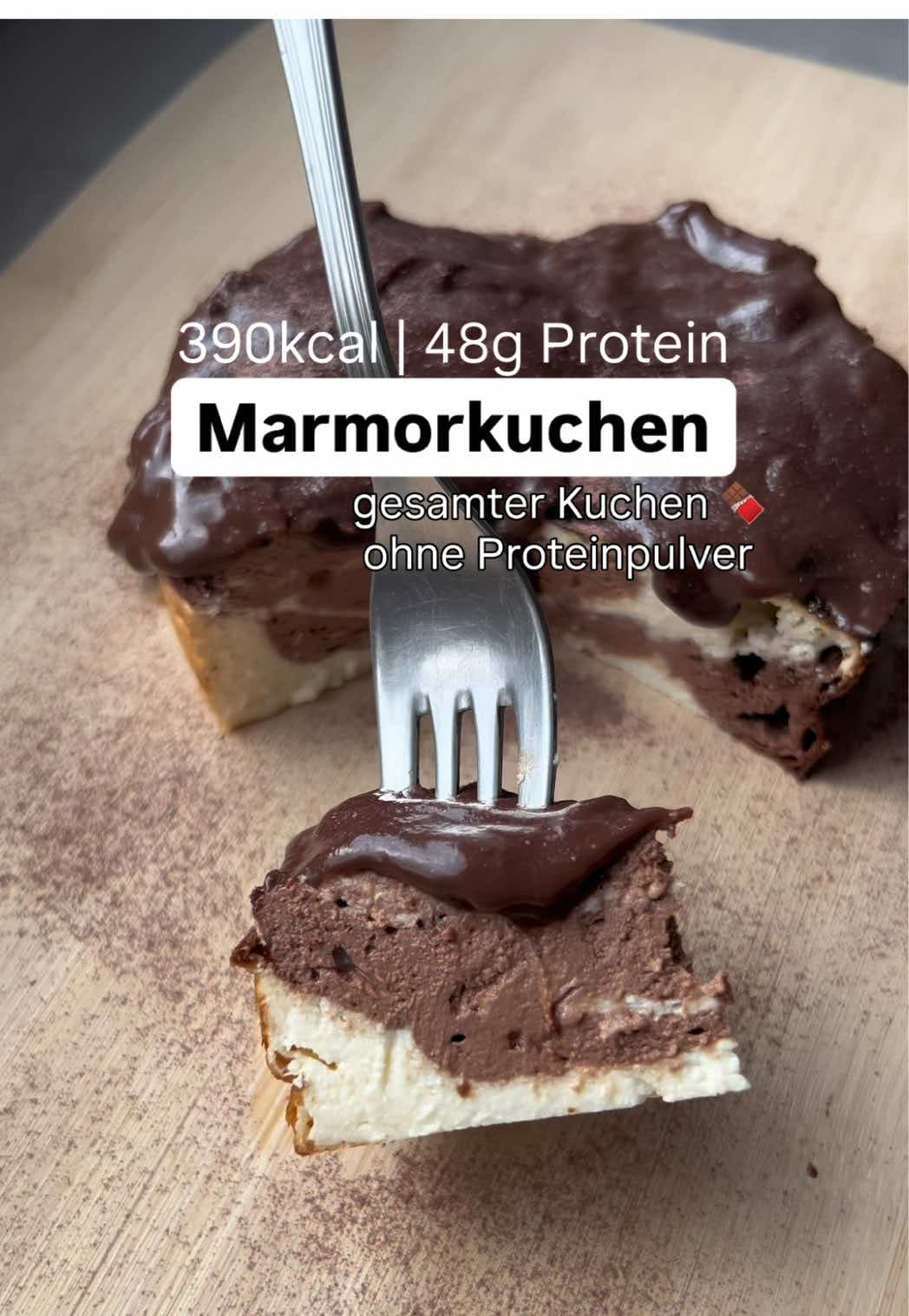 Kalorienarmer Marmor Cheesecake