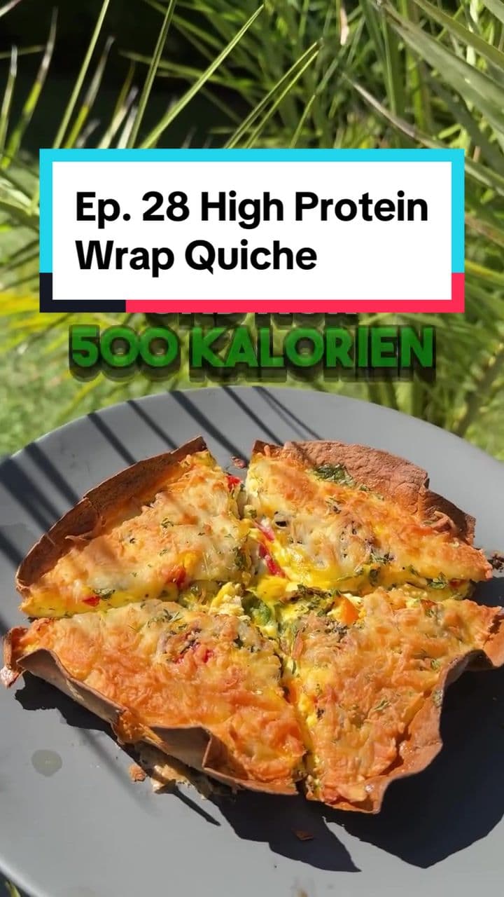 Kalorienarme Wrap Quiche